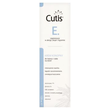 Cutis E Krem konopny 17% + CBD kannabidiol do skóry z objawami egzemy