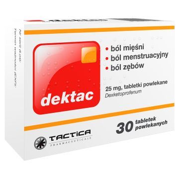 Dektac, 25 mg, tabletki powlekane, 30 szt.