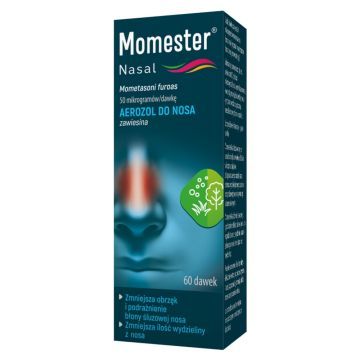 Momester Nasal, 50 mcg/dawkę, aerozol do nosa, 60 dawek