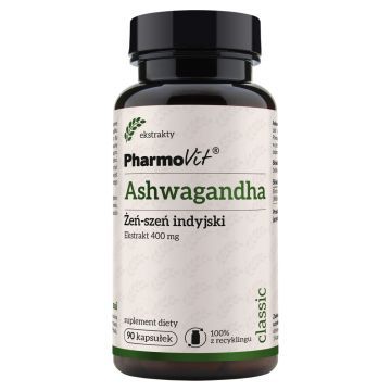 Pharmovit Ashwagandha Zen-szen ind.Ekstr.400 mg,kaps.,90 szt
