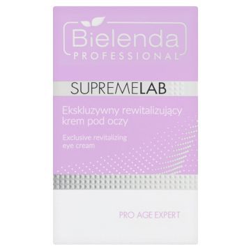 Bielenda Professional SupremeLab, Ekskluzywny rewitalizujący krem pod oczy, 15 ml