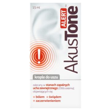 AkusTone ALERT, krople do uszu, 15 ml