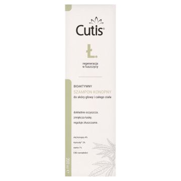 Cutis L, szamp., bioaktywny, konopny+CBD, 200 ml