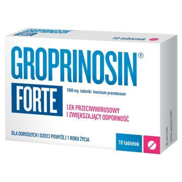 Groprinosin Forte, 1000 mg, tabletki, 10 szt.
