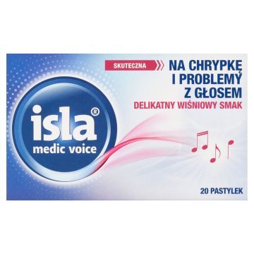 Isla medic voice, pastylki do ssania, 20 szt.