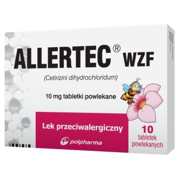 Allertec WZF, 10 mg, tabletki powlekane, 10 szt.