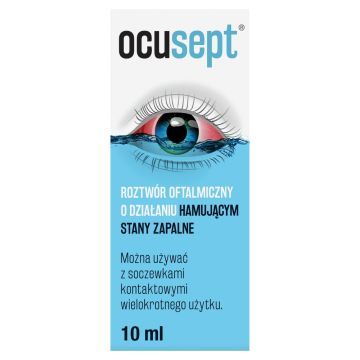 Ocusept, roztwór oftalmiczny o działaniu hamującym stany zapalne, 10 ml