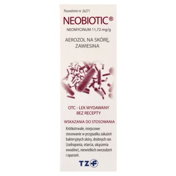Neobiotic, 11,72 mg/g, aerozol na skórę, 16 g