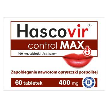 Hascovir Control MAX, 400 mg, tabletka, 60 szt.
