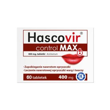 Hascovir Control MAX, 400 mg, tabletka, 60 szt.