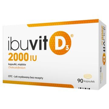 Ibuvit D3 2000 IU, 2000 IU, kapsułki miękkie, 90 szt.
