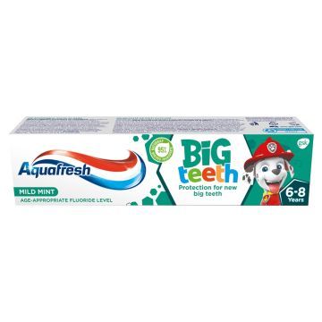 Aquafresh Big Teeth, pasta do zebow,Psi Patrol,6-8lat, 50 ml
