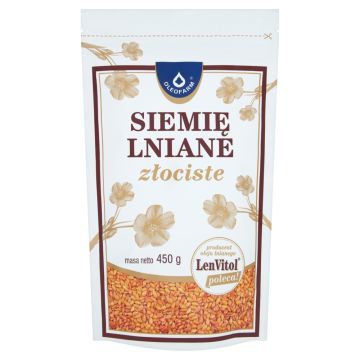 Oleofarm, LenVitol, siemię lniane, złociste, 450 g