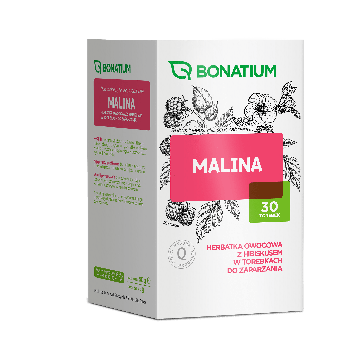 Bonatium Malina herbatka owocowa z hibiskusem, 30 sztuk