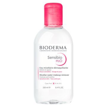 Bioderma Sensibio H2O, oczyszczająca woda micelarna do demakijażu, 250 ml