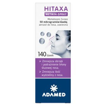 Hitaxa Metmin-Spray, 50 mcg/dawkę, aerozol do nosa, 140 dawek
