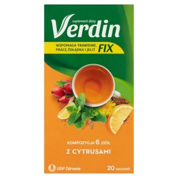 Verdin fix z cytrusami, susz ziołowy, 20 szt.