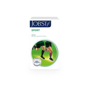 Jobst Sport, rozmiar L, szare, sportowe podkolanówki uciskowe, 15-20 mmHg, 1 para