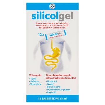 Silicolgel, żel doustny w saszetkach, 15 ml x 12 szt.