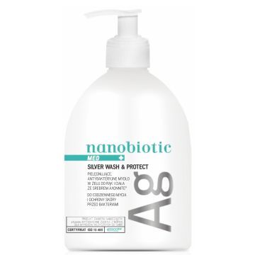 Nanobiotic Med Silver Wash&Protect,mydlo,d/rak,ciala,500 ml