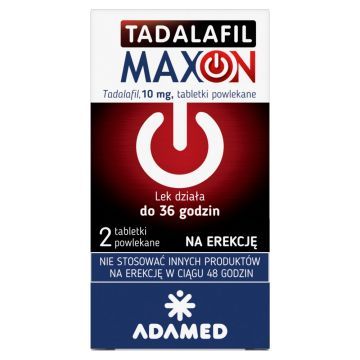 Tadalafil Maxon, 10 mg, tabl.powl., 2 szt