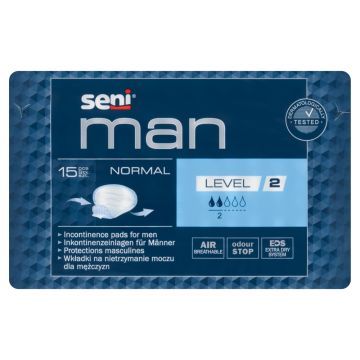 Seni Man Normal Level 2, wkładki anatomiczne,15 szt