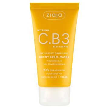 Ziaja Witamina C.B3 Niacynamid, nocny krem-maska, 50 ml