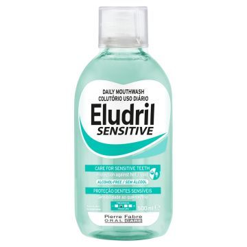 Eludril Sensitive, plyn, do plukania jamy ustnej, 500 ml
