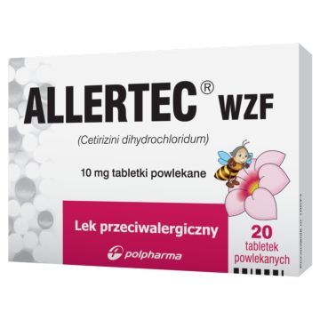 Allertec WZF, 10 mg, tabl.powl., 20 szt