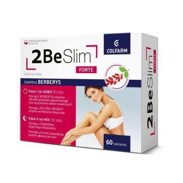 2BeSlim Forte, tabletki na dzień i tabletki na noc, 30 szt. + 30 szt.