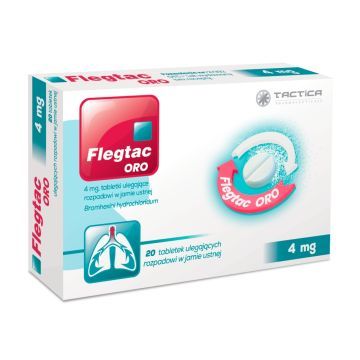 Flegtac ORO, 4 mg, tabl.uleg.rozp.w j.ustn., 20 szt