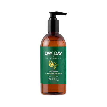 DAYbyDAY Mydło w płynie, awokado i nasiona konopi, 400 ml