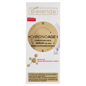 Bielenda Chrono Age, Odbudowujące serum na noc przeciwzmarszczkowe, 30 ml