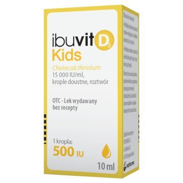 Ibuvit D3 Kids, 15000 IU/ml, krople doustne, 10 ml