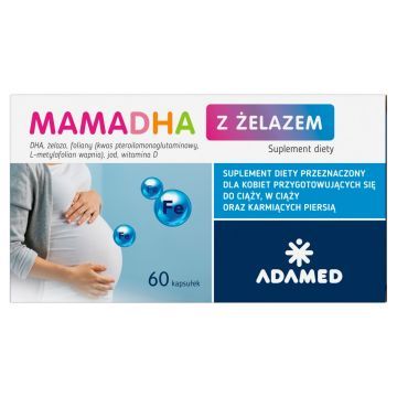 MamaDHA z Żelazem, kapsułki, 60 szt