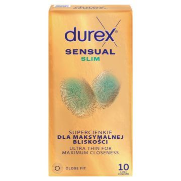 Durex Sensual Slim, prezer, super cienkie,10 szt
