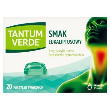 Tantum Verde sm.eukaliptusowy, 3 mg, pastyl.twarde,20szt,bl