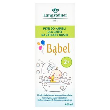 Bąbel, płyn d/kąp., na zatkany nosek dla dzieci, 400 ml
