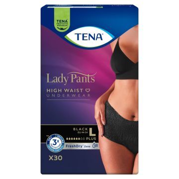 Tena Lady Pants Plus,majtki,chłonne,Black,L,30 szt(785290)