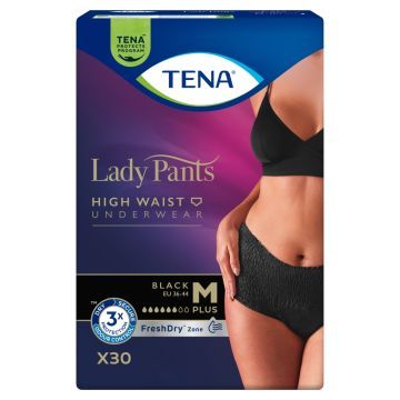 Tena Lady Pants Plus,majtki,chłonne,Black,M,30 szt(785271)