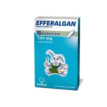 Efferalgan, 150 mg, czopki doodbytnicze, 10 szt.