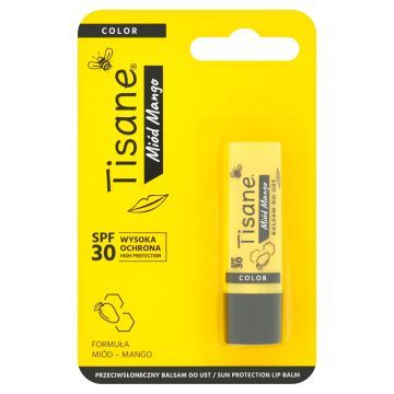 Tisane Color Miód Mango,balsam, d/ust,p/słonecz.,SPF30,5,1g