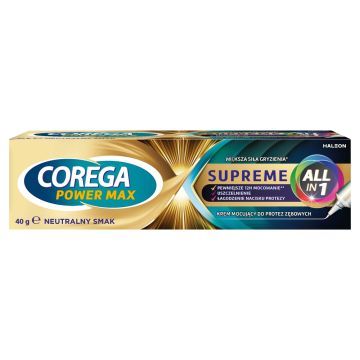 Corega Power Max Supreme All in 1,krem mocujący do protez zębowych,40g