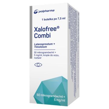 Xalofree Combi, 50 mcg/ml+5 mg/ml, krople do oczu, 7,5 ml