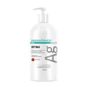 Nanobiotic Med Silver Intima Pielęgnacyjny antybakteryjny płyn do higieny intymnej 300 ml