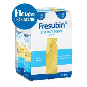 Fresubin Energy Fibre Drink,o sm.bananowym, 200 ml, 4 butel.