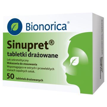 Sinupret, tabletki drażowane, 50 szt.