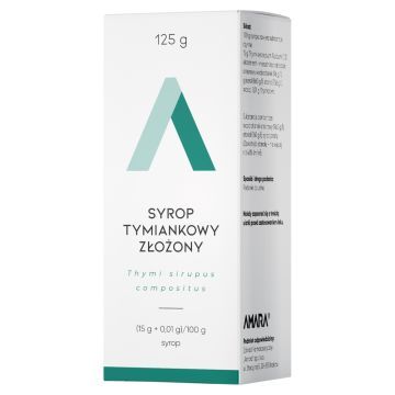 Syrop tymiankowy złożony, (15 g+0,01 g/100g), syrop, 125 g (Amara)
