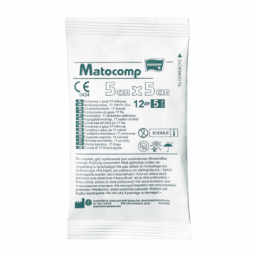 Kompr.gaz.jał.Matocomp,17nit, 5x5cm,12w, 5 szt