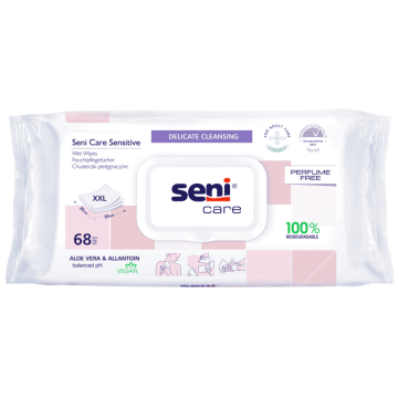 Seni Care Sensitive, chust., piel?gnacyjne, 68szt,z klipsem